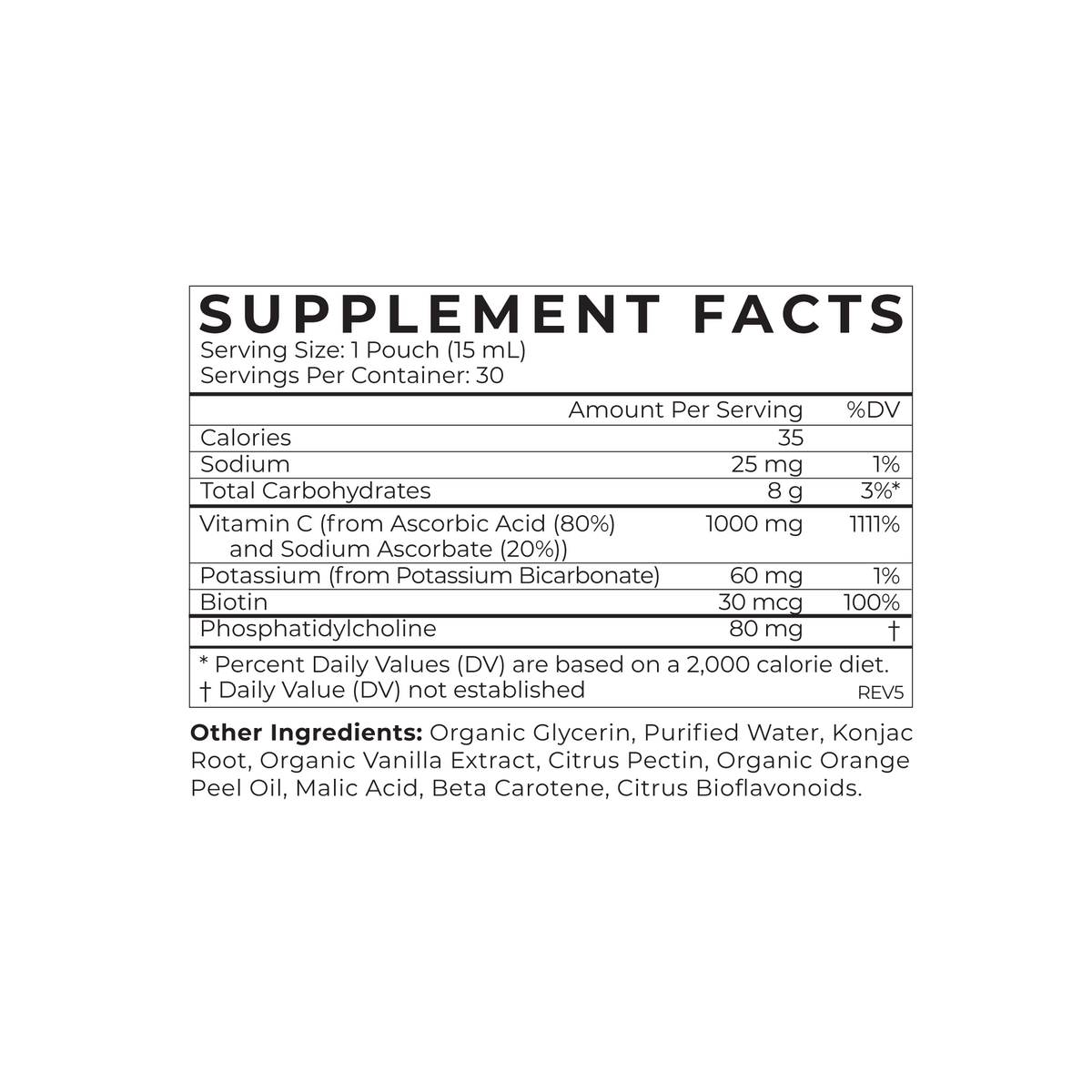 Vitamine C liposomale