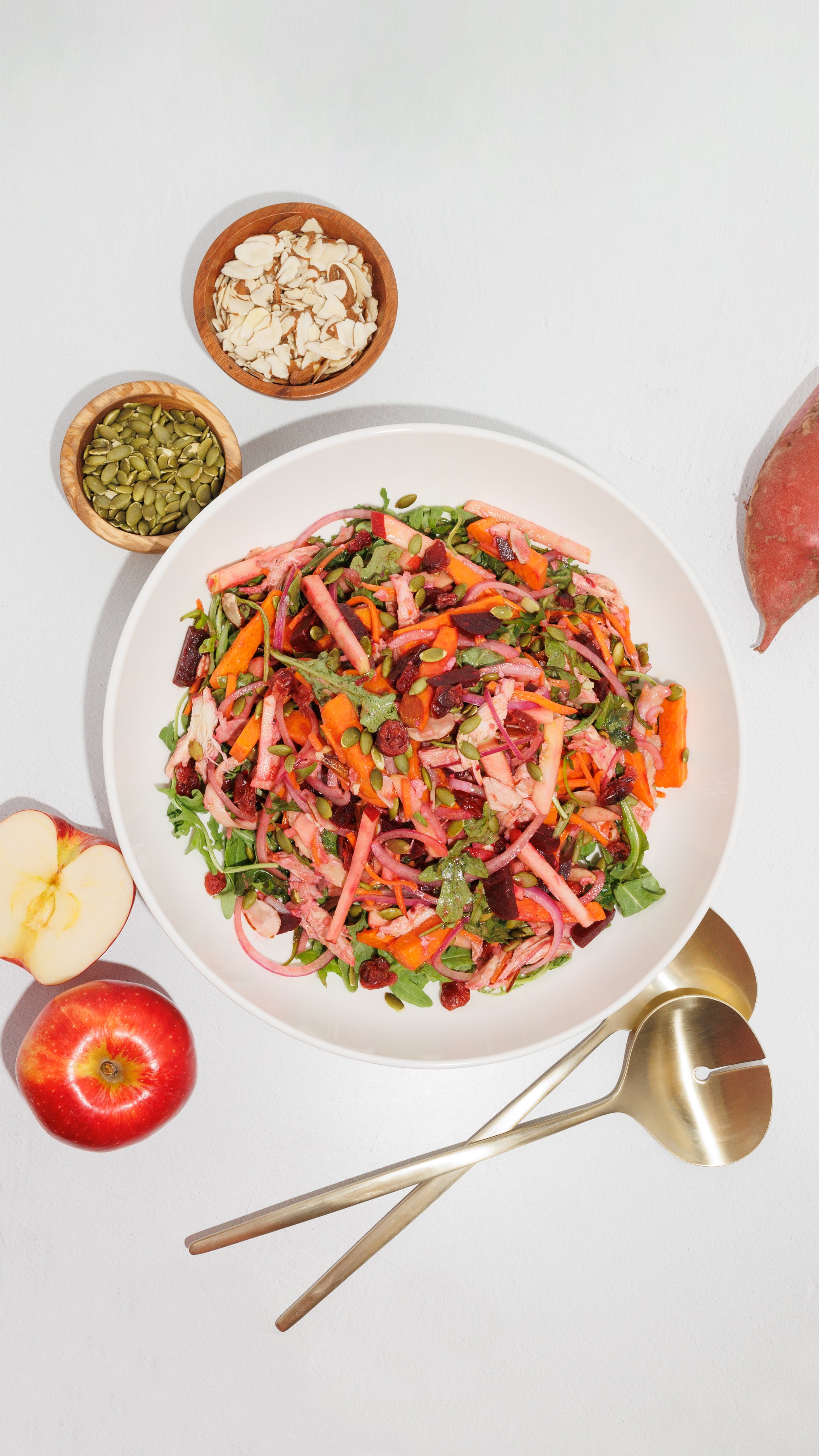 Chopped Winter Salad + Orange Vinaigrette