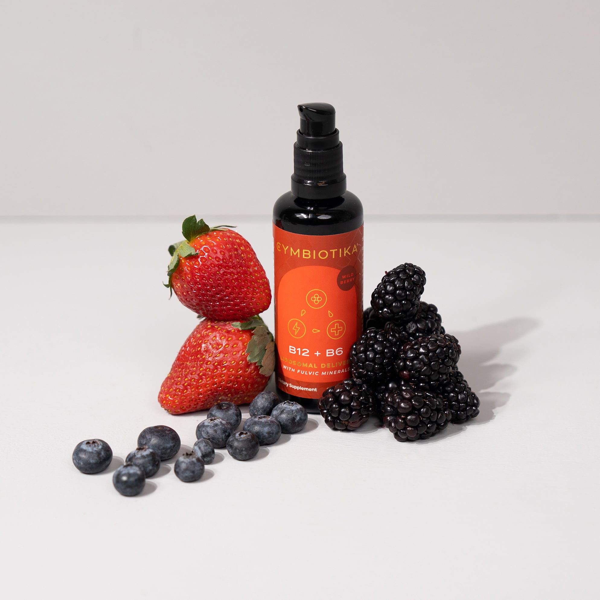 Liposomal Vitamin B12 + B6 With Strawberries, Blueberries and Raspberries 