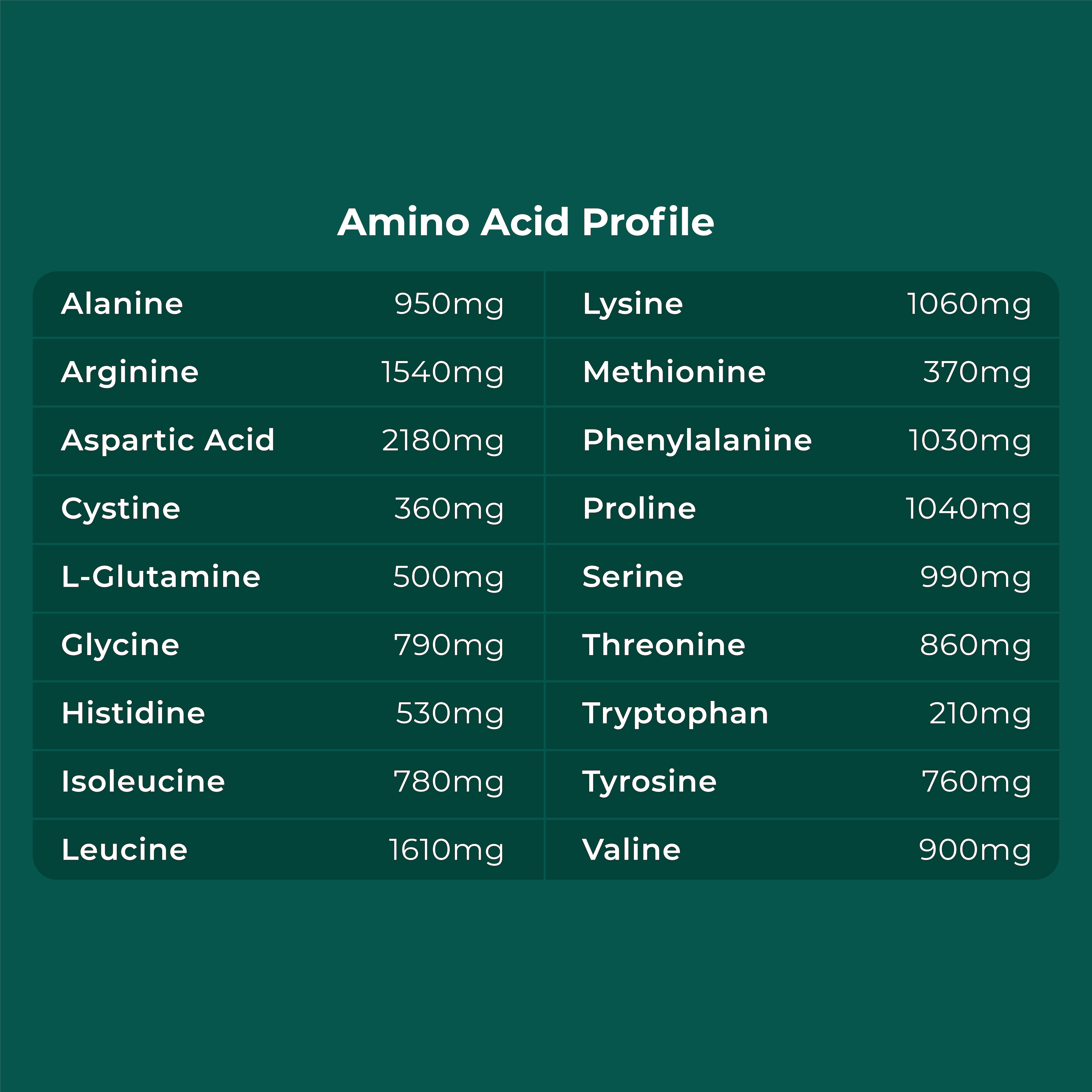 Plant Protein Amino Acid Profile