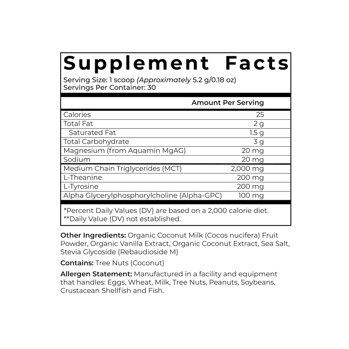 Nootropic Creamer Advanced Superfood